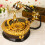 Classical European Rotary Dials Telephone Plastic-Square brown 4