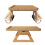 Plateau de Table à bras de canapé à deux fonctions,-Couleur bois 5
