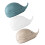 Pack of 3 Whale Shape Silicone Brush Cleaning Tool Scrubbing 1