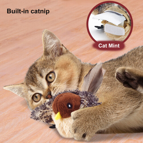 Simulation Flapping Bird Cats Chasing Toy with-chick 1