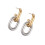 Boucles d'oreilles à clous créatives, Texture en acier-46216 1