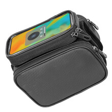 Sac de cadre avant vélo à grande capacité 7,2 pouces noir