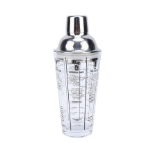 Klarglas-Cocktail-Shaker 14oz/400ml mit Sieb