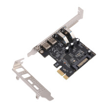 PCIe USB 3.2 Gen 1 Karte 5Gbps 2xC 2xA Schwarz