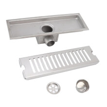 Innovative Linear Shower Drain, Quick Drainage Anti Clog Check Valve Design, Adjustable Feet Support for Perfect Alignment, Suitable for Bathroom