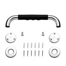 Supportive Bath Companion: Anti-Slip Grab Bars, Bathroom Handicap Assist For Elderly, Concealed Mount Safety Rails, Non-Slip Shower Handrails