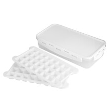 Flexible Durable Ice Maker, Covered Ice Storage Container, Multipurpose Ice Cube Molds, Stackable Ice Cube Trays for Home Entertainment, Bpa-Free