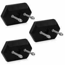 3-Pack Skateboard Hangers for Wall Mounting, Deck Storage and Display Solution