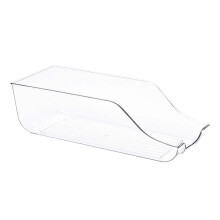 Efficient Fridge Organizer, Space-Saving Design For Your Kitchen, Bpa-Free Material Storage Bins For Organizing Beverages And Canned Foods, Clear