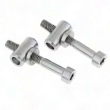 Titanium bolts for bicycle saddle and seat post clamp