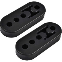 Exhaust Hanger Rubber Adjustable Insulator Bushing Mount 4 Hole Universal 2pcs SZRH A-GB