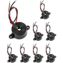100mm Cable Length 3-24v Piezoelectric Buzzers 8 Pack Electronic Sounders Edition 0724
