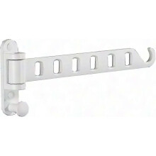 Wall Mounted Foldable Clothes Hangers with Hooks