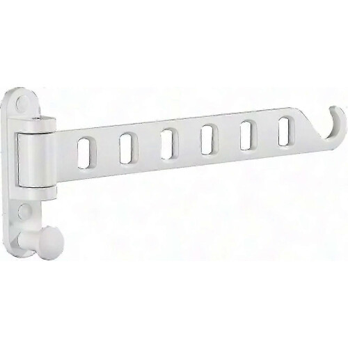 Wall Mounted Foldable Clothes Hangers with Hooks