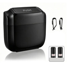 Easy Installation Car Door Trash Can Universal Fit ABS-Black