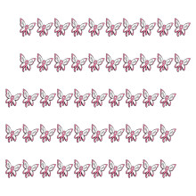 Elegant Butterfly Badge Pin For Women Support Breast-50 pieces