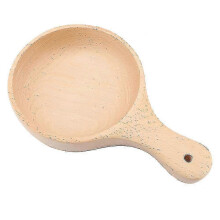 Large Pickled Vegetable Design Noodles Bowl with Natural Wood Handle