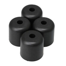 50X50mm Plastic Chair Table Feet Legs Black Hole Diameter 6mm Set Of 4-Good Edition 0724