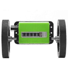 Precise Mechanical Length Counter, 6-Digit Digital Length Meter for Accurate Textile Printing Measurement, Wearable Rubber Wheels, Encoder O