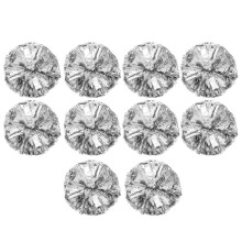 Metallic Foil Cheerleader Pom Poms Cheerleader Pom Poms 10 PCS for Sports Team Spirit Cheering Kids Edition 528
