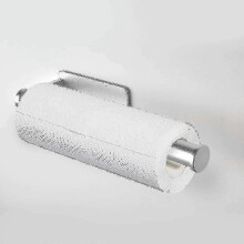 Kitchen Roll Holder No Drilling, Kitchen Paper Holder Wall Mounted Kitchen Roll Holder Storage Organizer, Aluminum Edition 0724