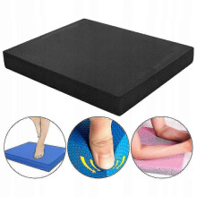 Exercise & Physiotherapy Balance Pad, Non-Slip Yoga Stability Trainer for Fitness, L Black hwy