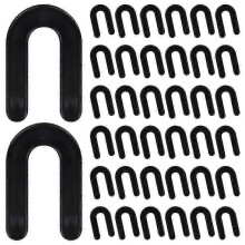 Tile Leveling System Tile Spacer 1/4 Inch, Horseshoe Spacer U Shape Plastic Tile Leveling Clip, 300PCS Edition 0724