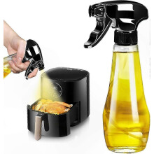 Upgraded 200ml Glass Oil Sprayer for Cooking, Non-Stick Oil Spray Bottle for Air Fryer, Durable Kitchen Tool