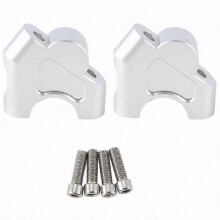 For Motorcycle Handlebar Riser for NX400 NX 400 NX500 NX 500 Accessories Handle Bar Lift Mount Silver - Silver Handlebar Riser for NX400/NX500