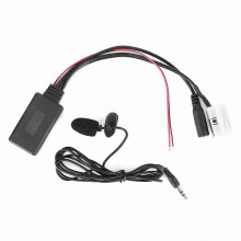 12Pin Bluetooth Audio Cable Car AUX Adapter Connector with Microphone Fit for Citroen Berlingo