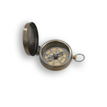 Nautical Vintage Antique Finish Compass, 2.2 Inches, Navigational Direction Instrument Finder Open Face Compass,handy Pocket Size Compass Co