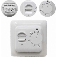 Mechanical Underfloor Heating Thermostat with AC 220V 16A Probe, Manual Room Thermostat Regulator for Electric Floor Heating Systems