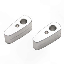 Silver Aluminum 20mm Handlebar Riser for Motorcycles 2014-2022, Universal Fit Motorcycle Accessories