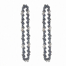 2PCS 4 Inch Mini Cordless Electric Chainsaw Chain Saw Chain for Cutting Wood Tree Branches Pruning Yard Gardening