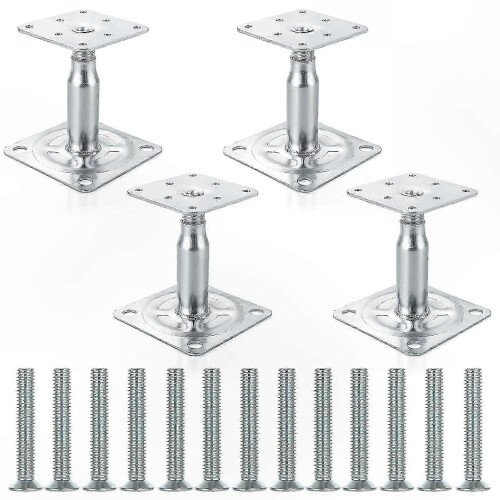 Heavy Duty Galvanized Post Brackets, Adjustable 100-150mm for Roof Support in Construction Projects