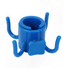 Blue Plastic Four-Point Hooks for Garden Umbrella Poles, 2-Pack