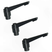 Adjustable Handle Clamp with Push Button Ratchet and Female Threaded, 3 Pieces
