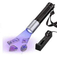 UV Light for Resin Curing, 365Nm UV Flashlight , Quick Cure LED Waterproof UV Lamp Rechargeable for Edition 527