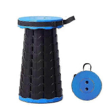 Portable Folding Stool Outdoor Retractable Telescoping Foldable Chair for Camping Fishing Hiking Gardening Travel BBQ SZRH A-GB