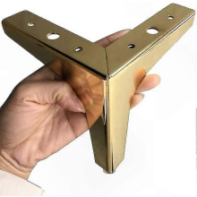 Golden Triangle Sofa Legs, Heavy Duty Furniture Feet Replacement, 17cm Metal Legs for Sofas and Chairs