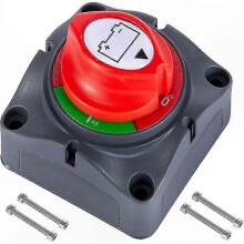 275A Waterproof Battery Disconnect Switch for Cars, Boats, and Vehicles - 12V to 48V Circuit Breaker Isolator