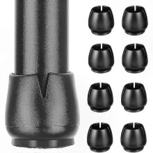 Furniture Leg Caps, Non-Slip Rubber Protectors for 17-21mm Round Legs, Scratch Prevention for Tables, Chairs, Sofas