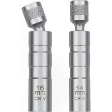 Universal Magnetic Spark Plug Socket Wrench for Automotive Use, 14/16mm Removal Tool