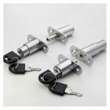 Sliding Door Cabinet Locks, 4 Pack Zinc Alloy Drawer Lock for Furniture, Cabinets, Desks, and Wardrobes