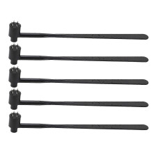 Plum Blossom Dermal Hammer 5PCS Stainless Steel Black ABS Handle for Industry