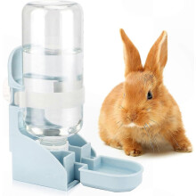 Automatic Hanging Water Dispenser for Small Pets, 17oz No-Drip Cage Fountain for Rabbits, Guinea Pigs, Ferrets, Hedgehogs, Chinchillas