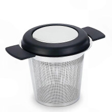 Fine Mesh Tea Infuser with Large Capacity and Dual Handles for Coffee and Tea Brewing Filters