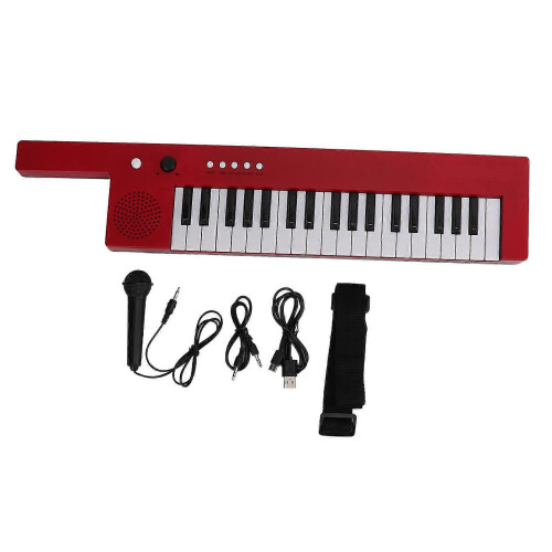 Electronic Keytar with 37 Keys & Shoulder Strap BF-3755 Red