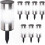 8-Pack Dual-Function Solar Terminals with Stainless Steel Finish 1
