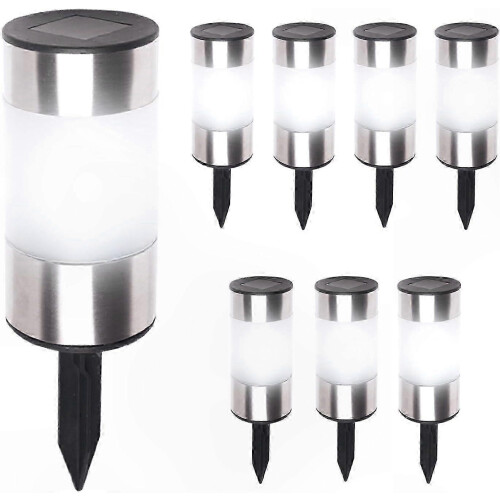8-Pack Dual-Function Solar Terminals with Stainless Steel Finish
